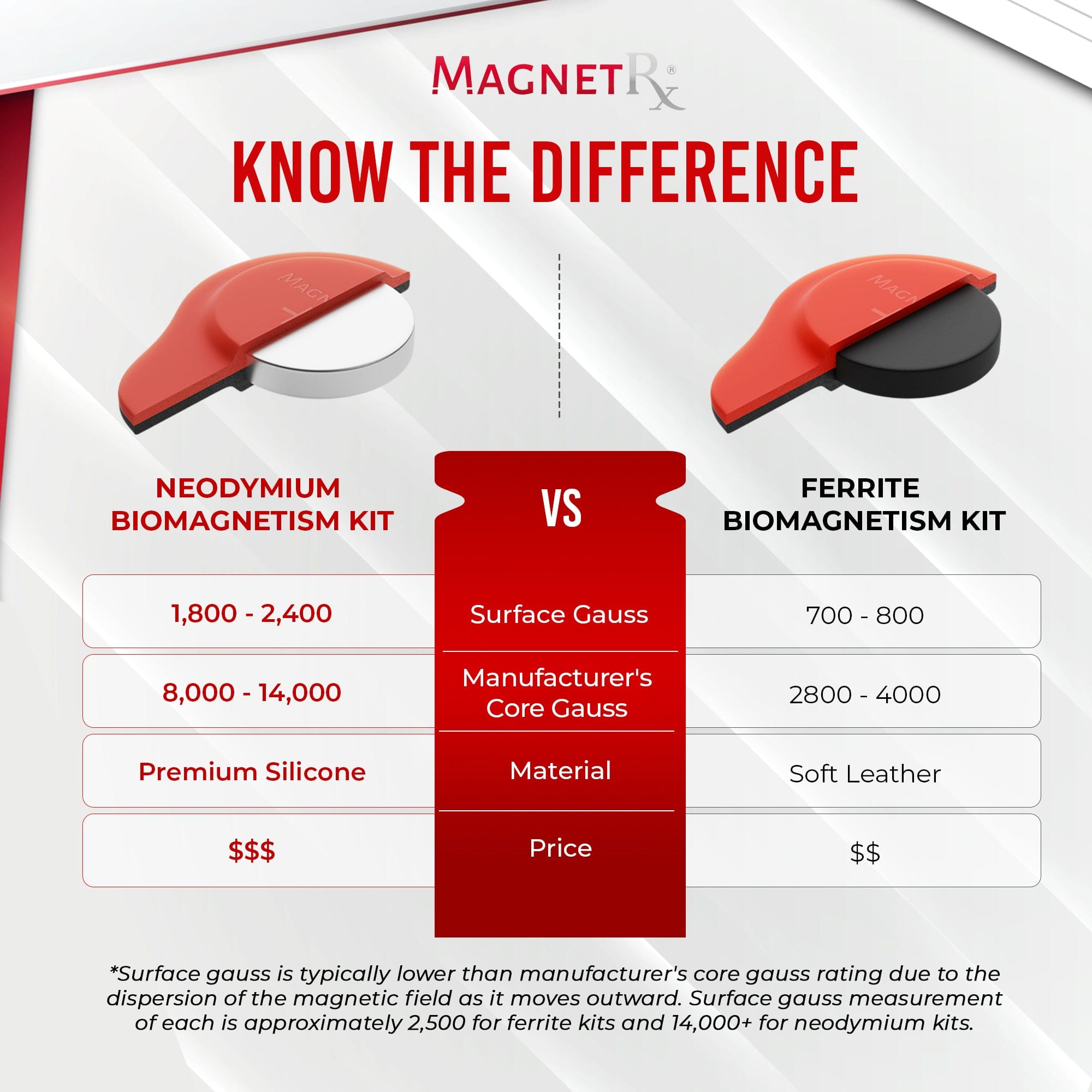 Biomagnetic Therapy Magnet Kit — Neodymium & Silicone (20 Mixed Units)